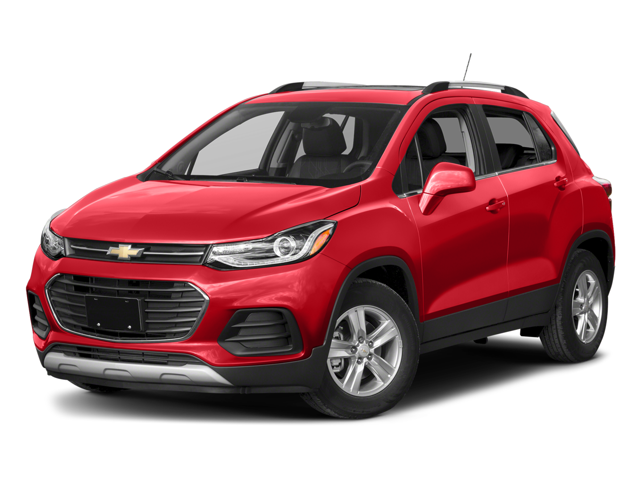 2018 Chevrolet Trax LT in Red Hot — front three-quarter view
