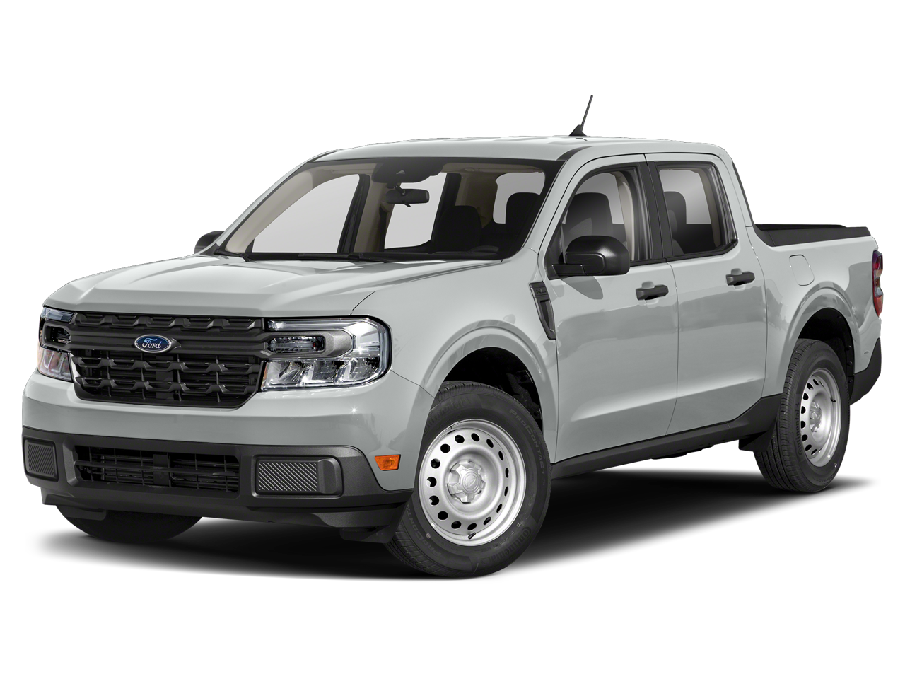 2024 Ford Maverick XL in Cactus Gray — front three-quarter view