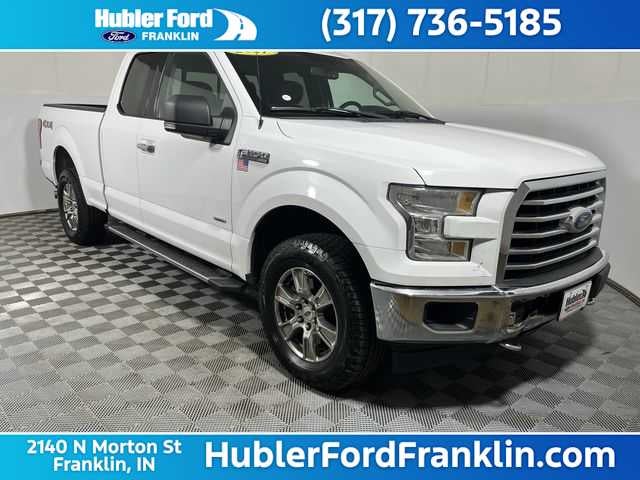 2017 Ford F-150 XLT in Oxford White — front three-quarter view