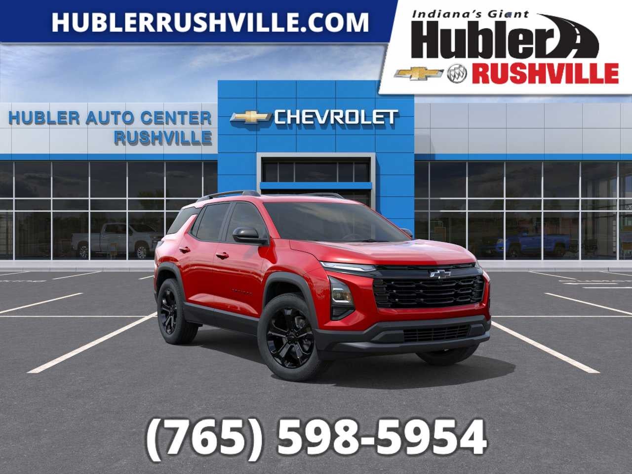 2026 Chevrolet Equinox LT in Radiant Red Tintcoat — front three-quarter view