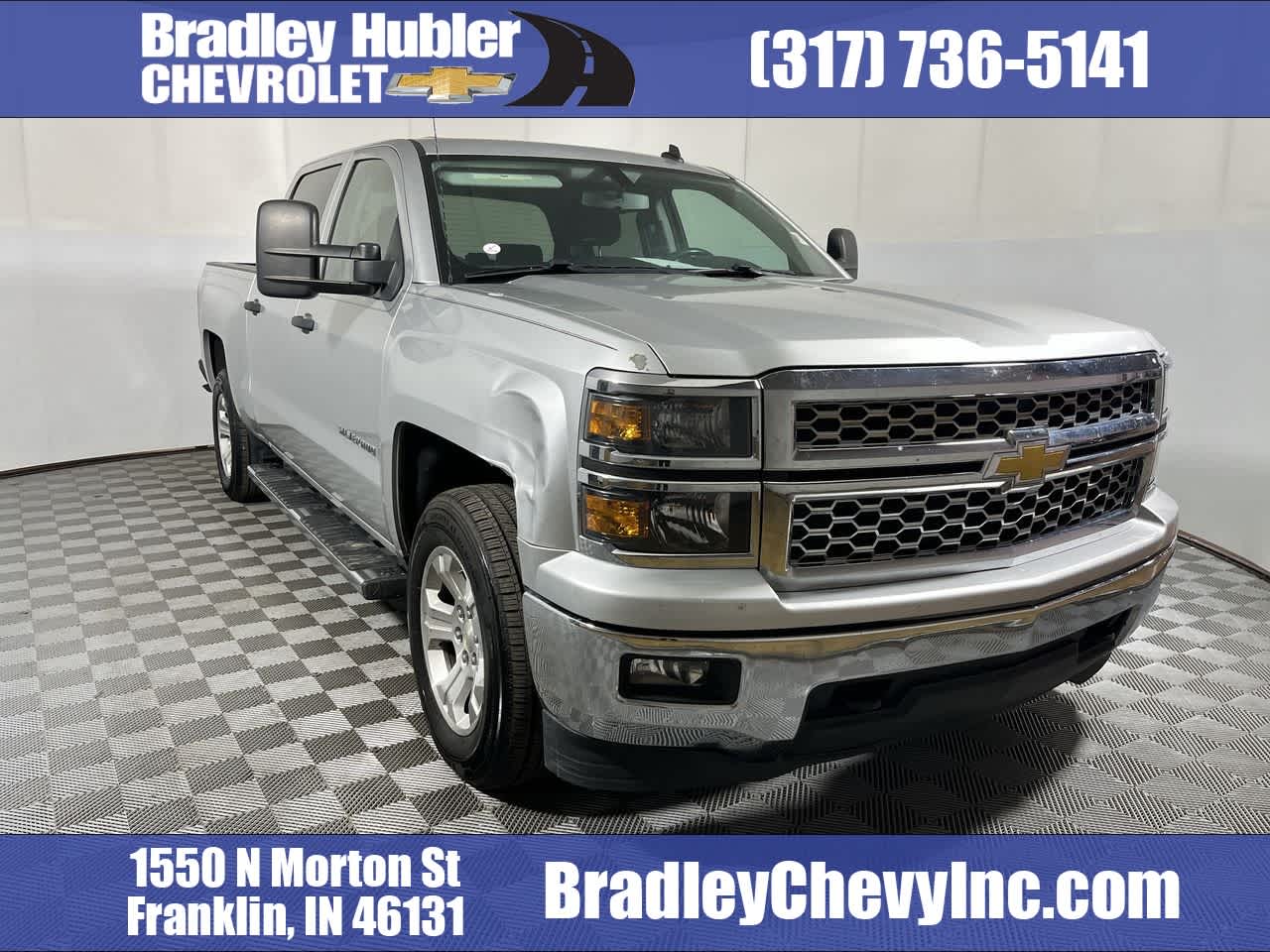 2014 Chevrolet Silverado 1500 LT in Silver Ice Metallic — front three-quarter view