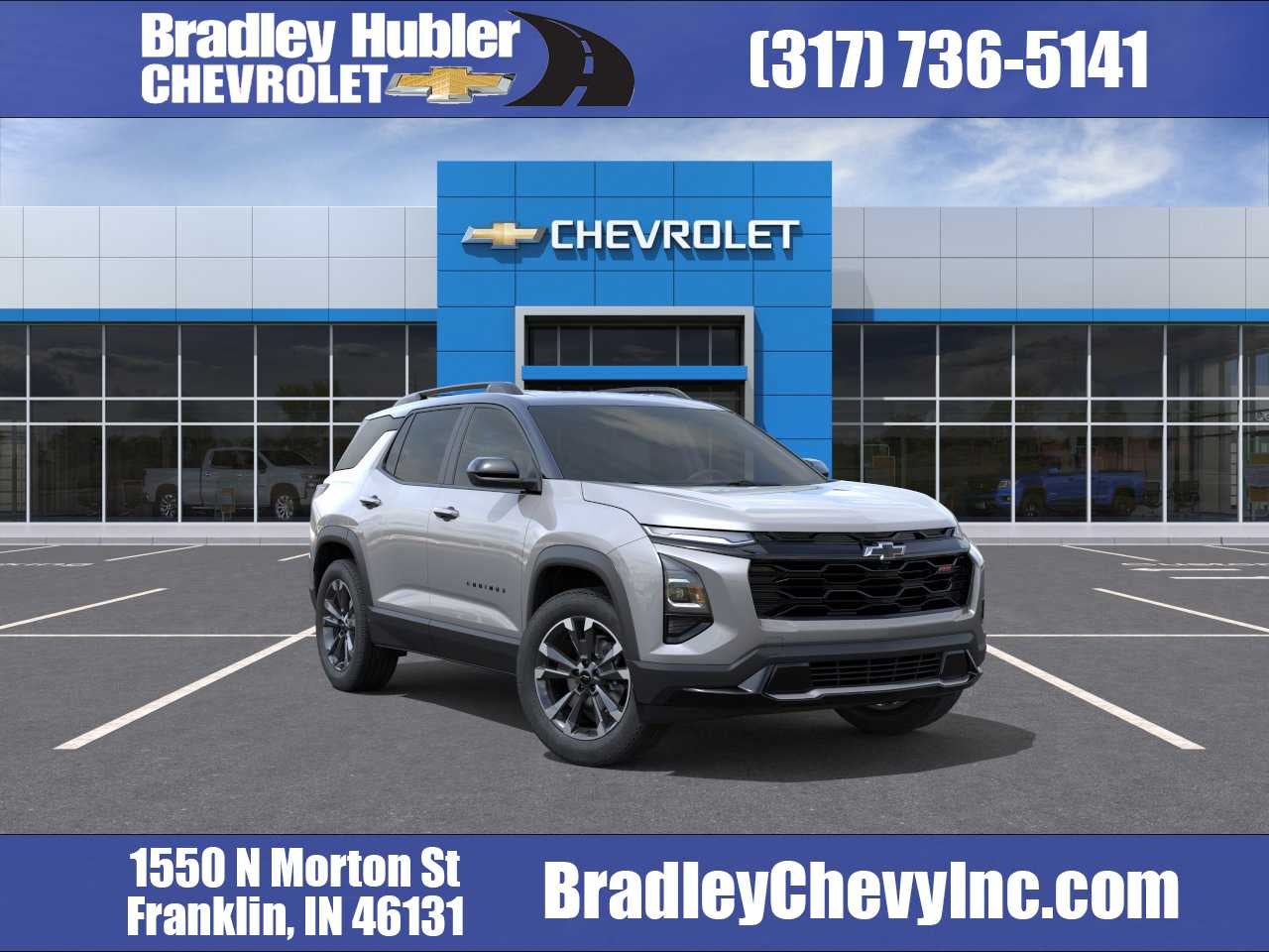 2027 Chevrolet Equinox FWD RS in Sterling Gray Metallic — front three-quarter view