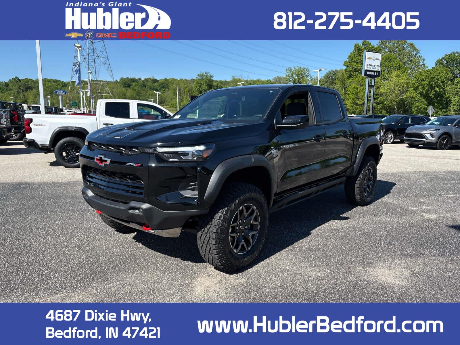 2026 Chevrolet Colorado ZR2 in Black — front three-quarter view
