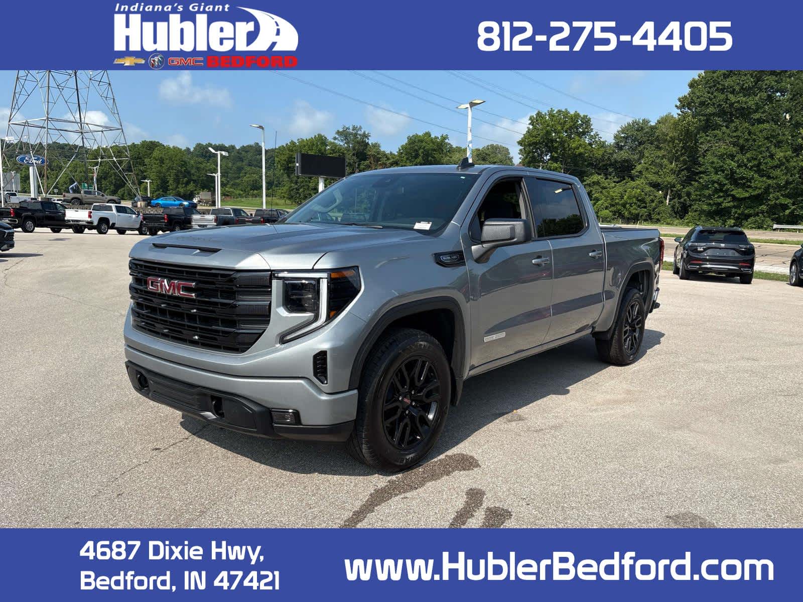 2026 GMC Sierra 1500 Elevation in Sterling Metallic — front three-quarter view