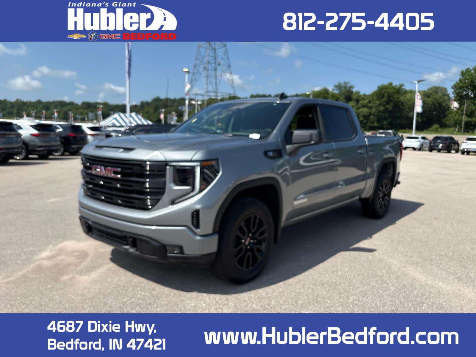 2026 GMC Sierra 1500 Elevation in Sterling Metallic — front three-quarter view