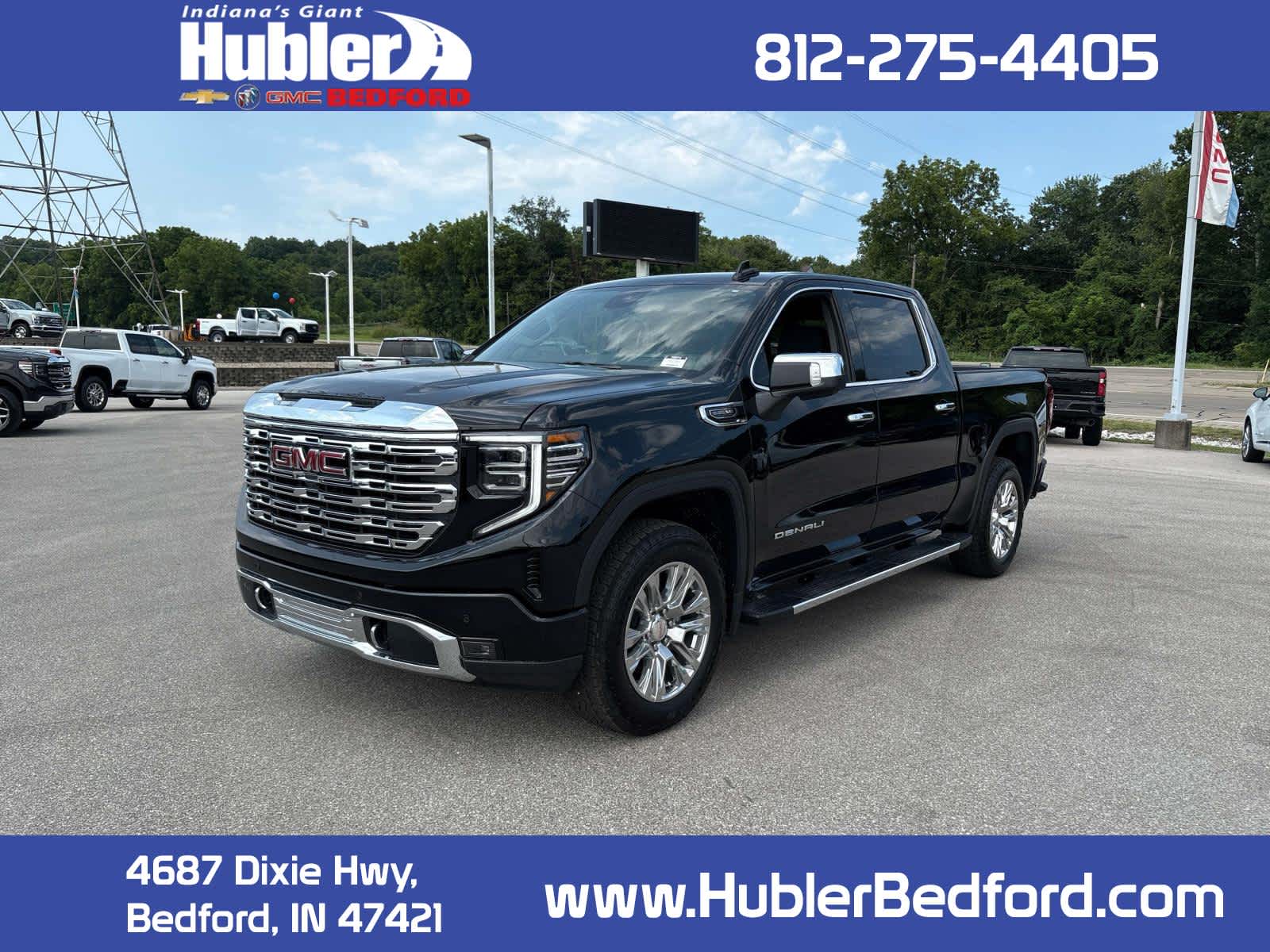 2026 GMC Sierra 1500 Denali in Onyx Black — front three-quarter view