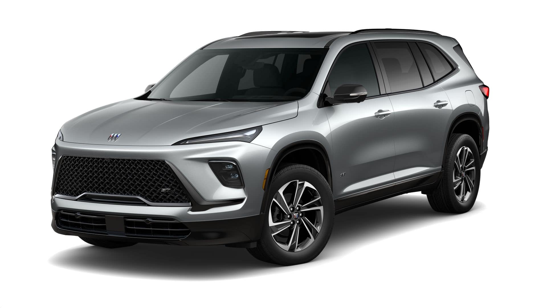 2026 Buick Enclave Sport Touring in Moonstone Gray Metallic — front three-quarter view