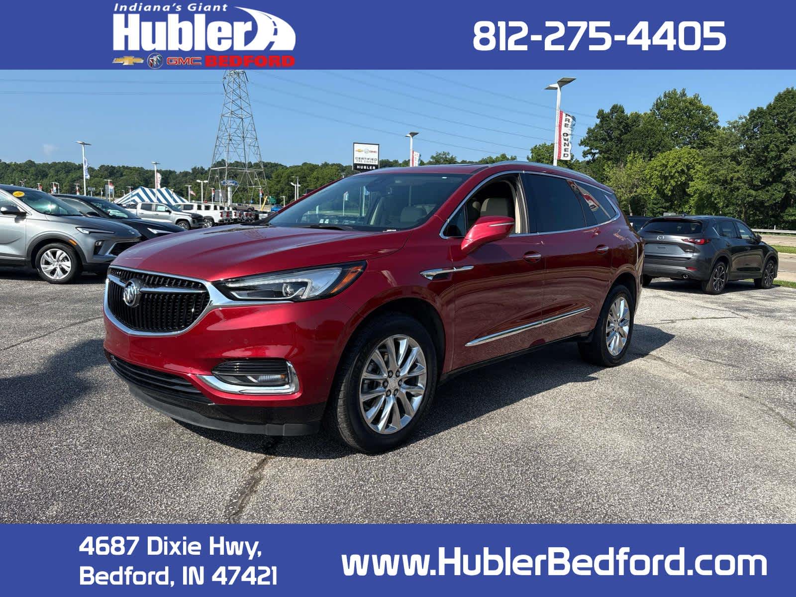 2021 Buick Enclave Premium in Includes Pitch Dark Night Lower Exterior Accent Color.) — front three-quarter view