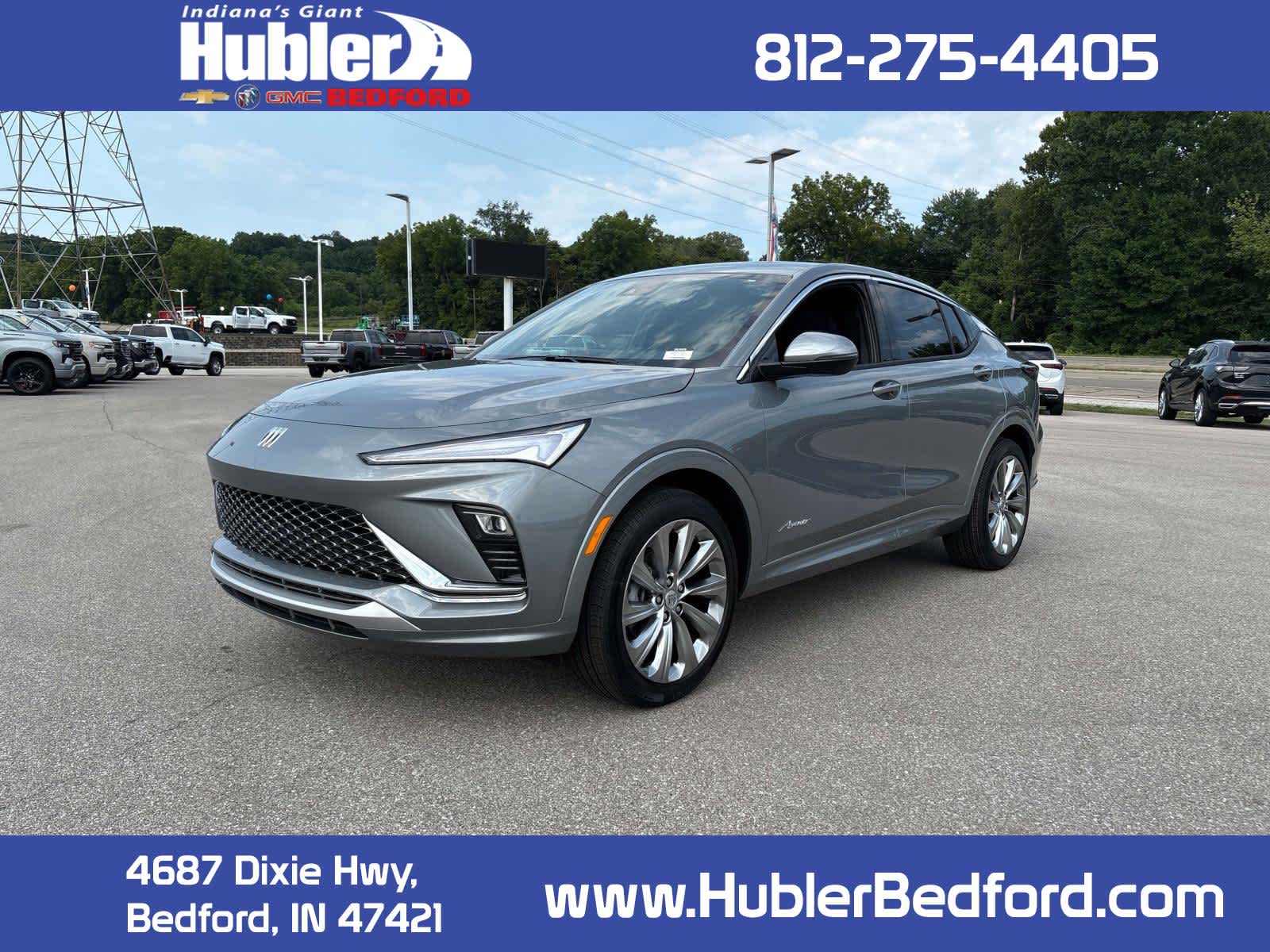 2026 Buick Envista Avenir in Moonstone Gray Metallic — front three-quarter view