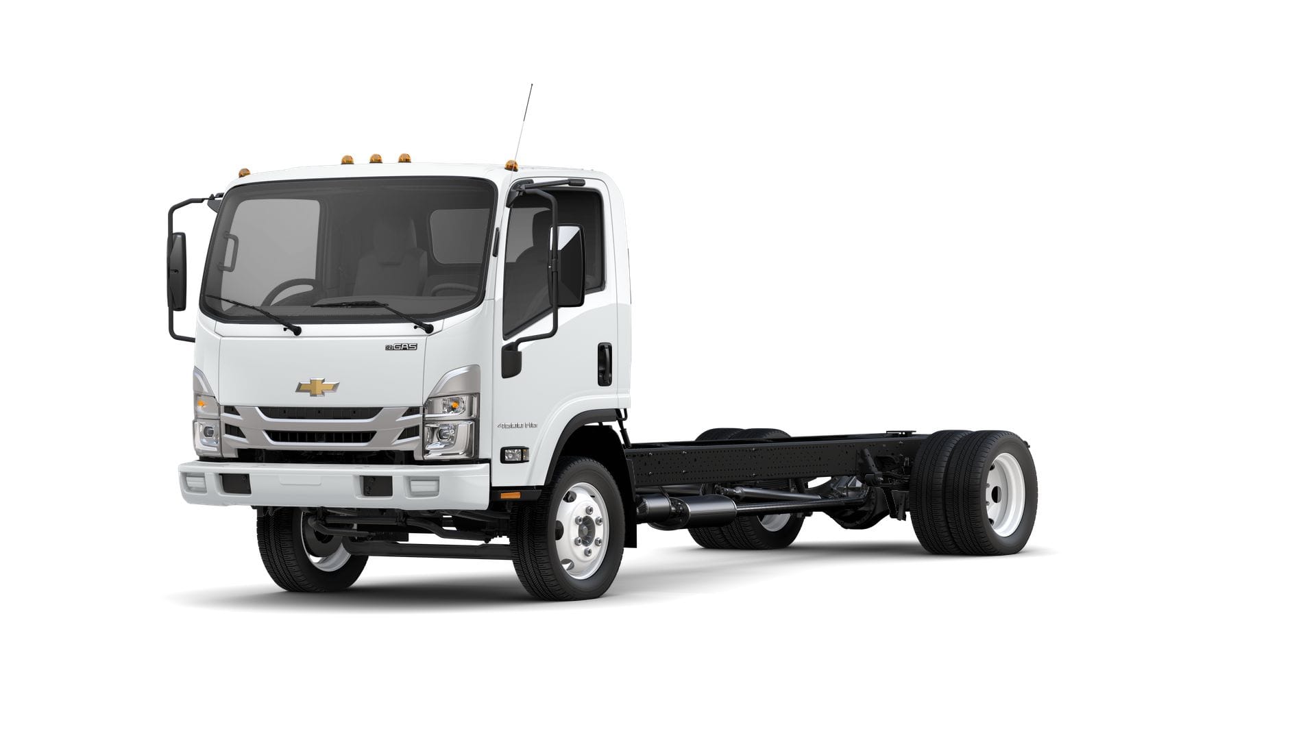 2026 Chevrolet Low Cab Forward 4500 HG Base in Arc White — front three-quarter view