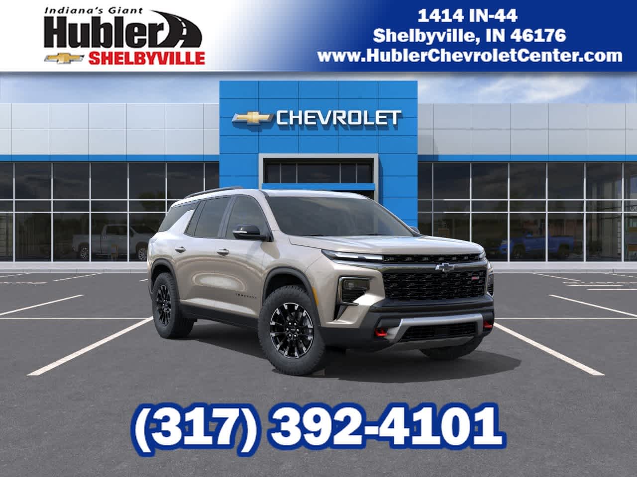 2026 Chevrolet Traverse Z71 in Sandstone Gray — front three-quarter view
