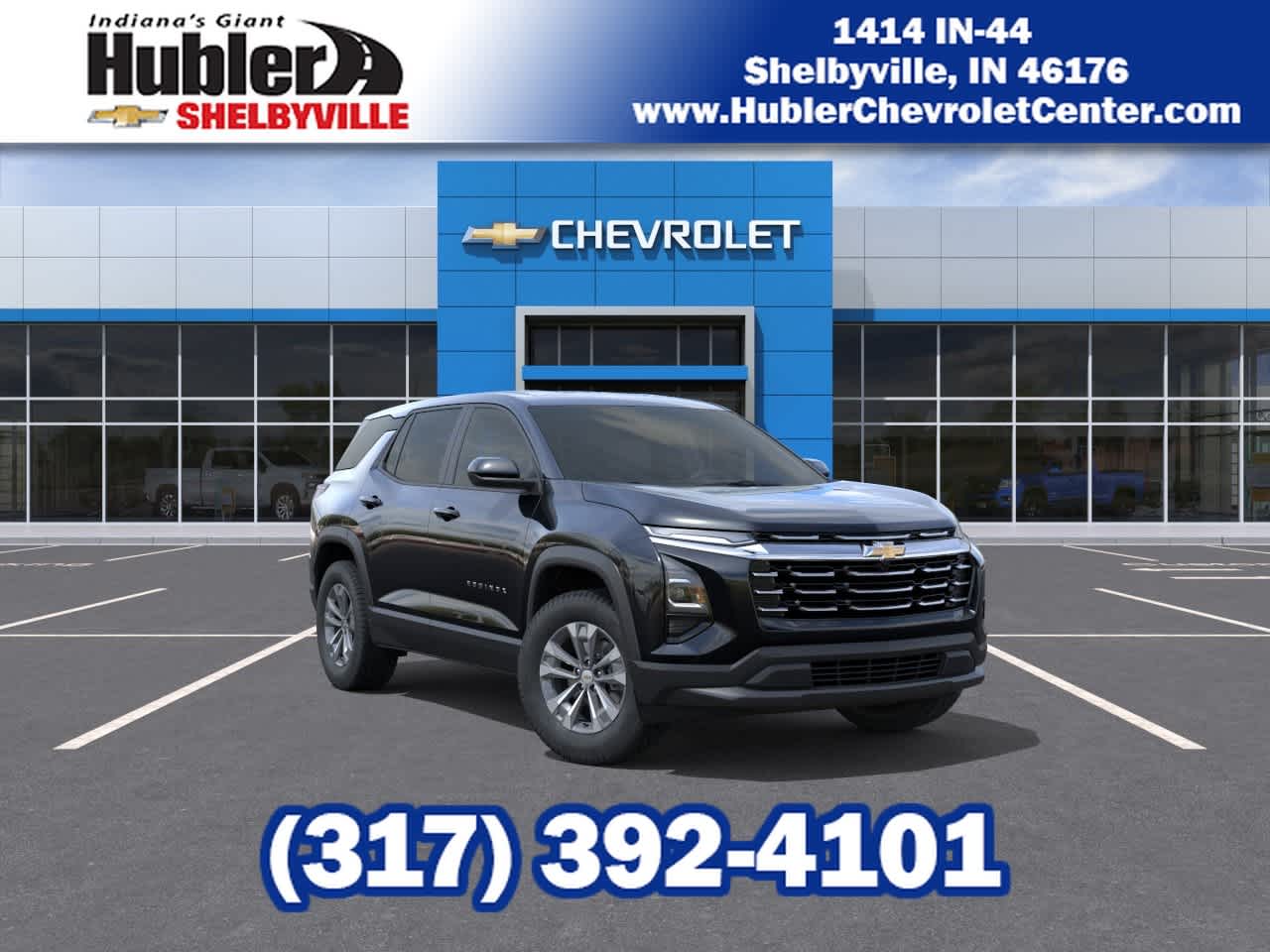 2026 Chevrolet Equinox LT in Mosaic Black Metallic — front three-quarter view