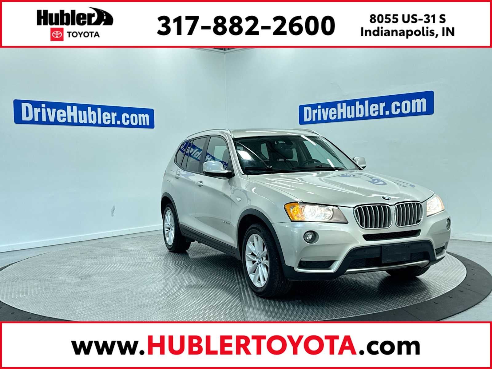 2014 BMW X3 xDrive28i xDrive28i in Titanium Silver Metallic — front three-quarter view