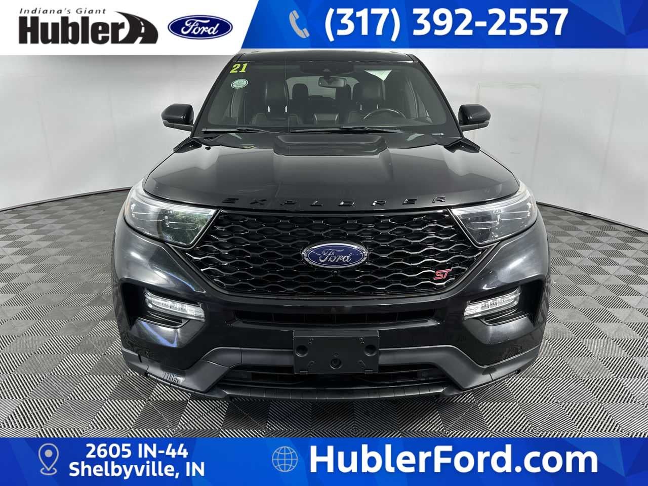 2021 Ford Explorer — rear three-quarter view
